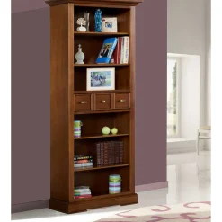 Bücherregal in Walnussfarben Antik - Istefanio