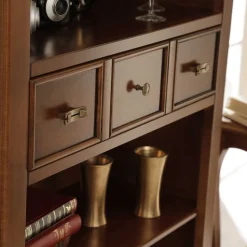 Bücherregal in Walnussfarben Antik - Istefanio