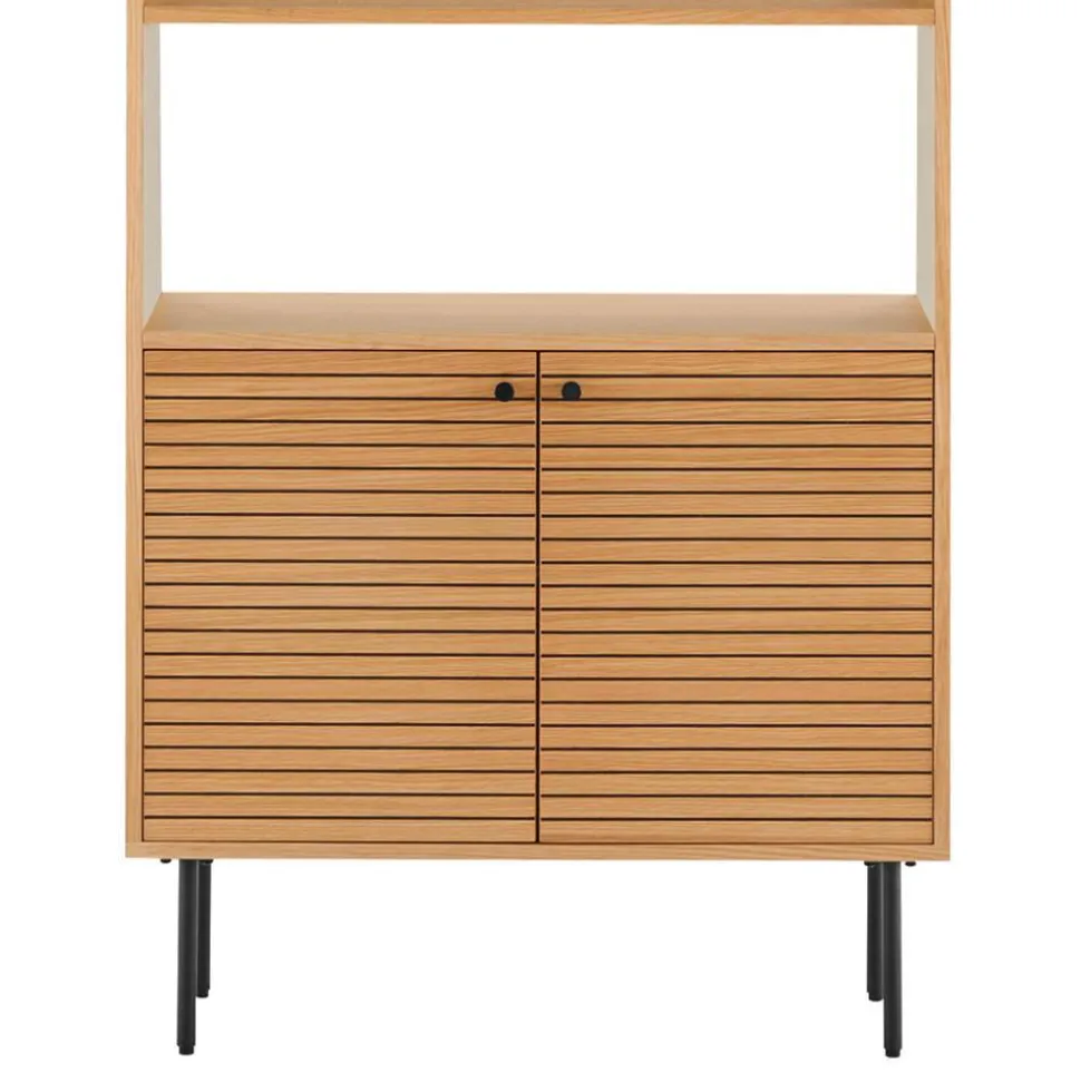 Bücherregal mit Eiche Furnier - Virona