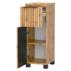 2-Becken Waschtisch im Set modern - Crystoga (vierteilig)