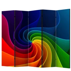 Bedruckter Paravent in Regenbogenfarben - Mapel