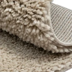 Beigefarbener Teppich in Rund 150 cm - Excellence