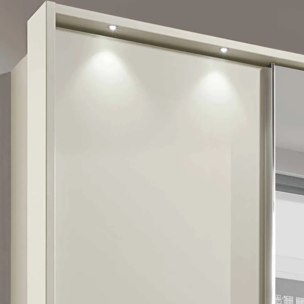 Beiger Schlafzimmerschrank Pastranav mit sechs Schubladen