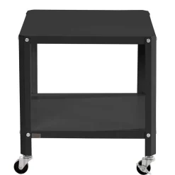 Beistelltisch auf Rollen in Schwarz - Holiday