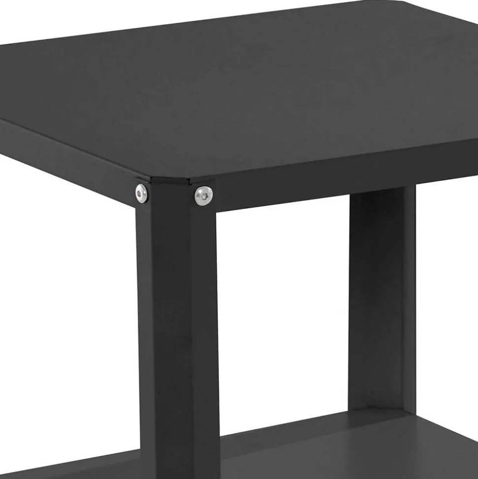 Beistelltisch auf Rollen in Schwarz - Holiday