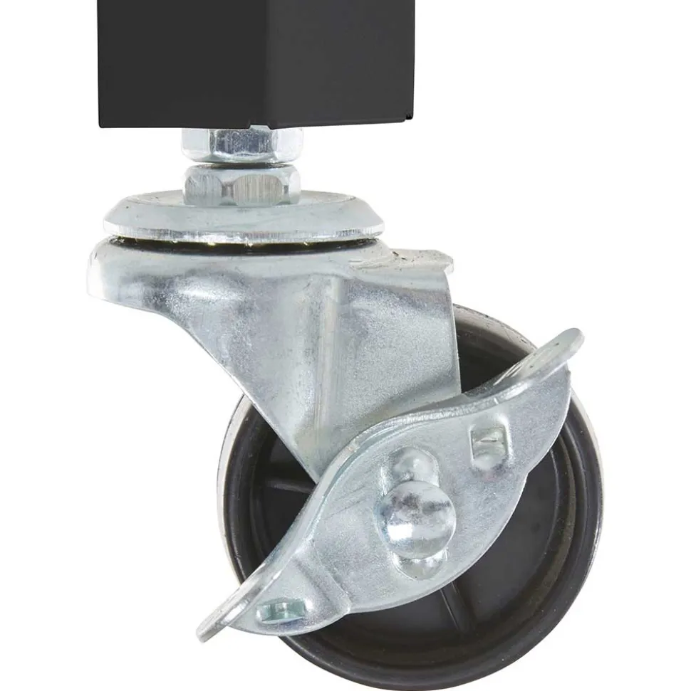 Beistelltisch auf Rollen in Schwarz - Holiday