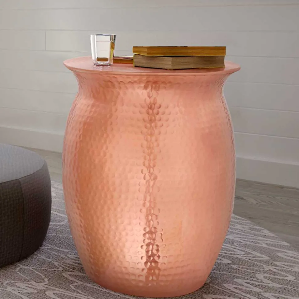 Beistelltisch aus Aluminium in Kupfer - Backbeat