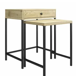 Beistelltisch Duo in Eiche Optik - Almaron (zweiteilig)