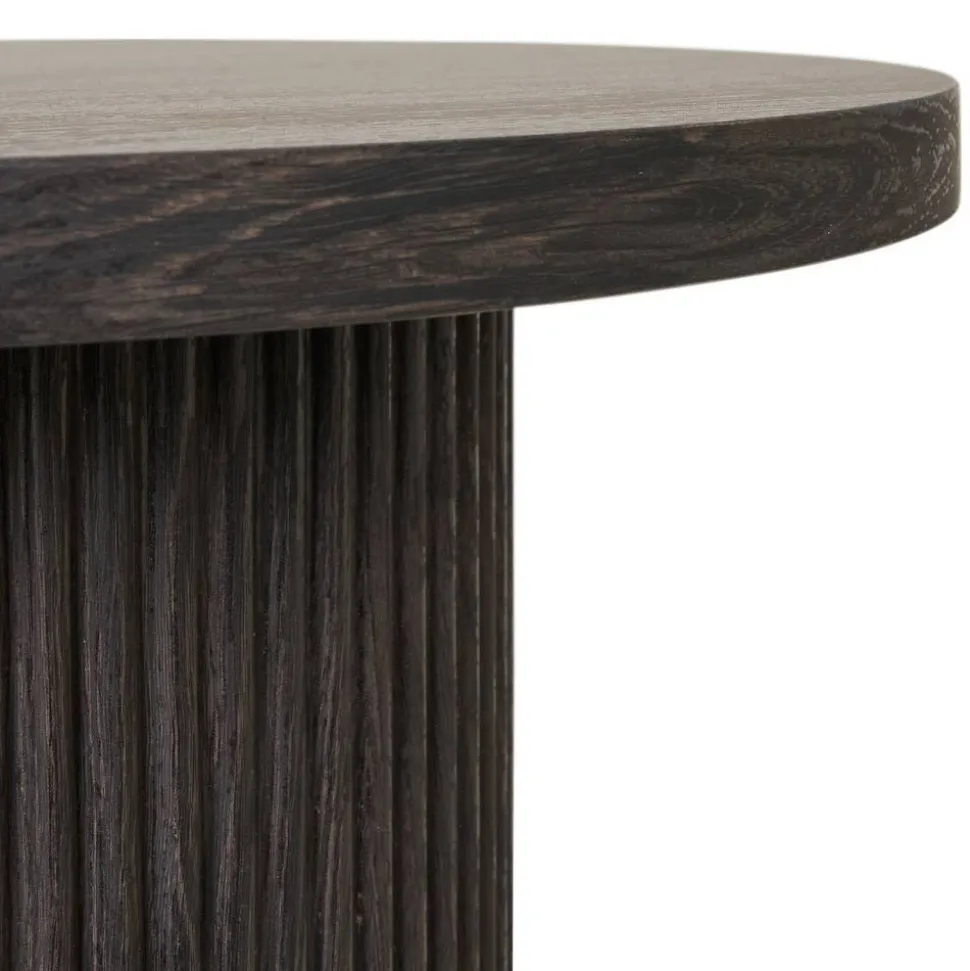 Beistelltisch in Dunkelbraun Holzoptik - Nirameso