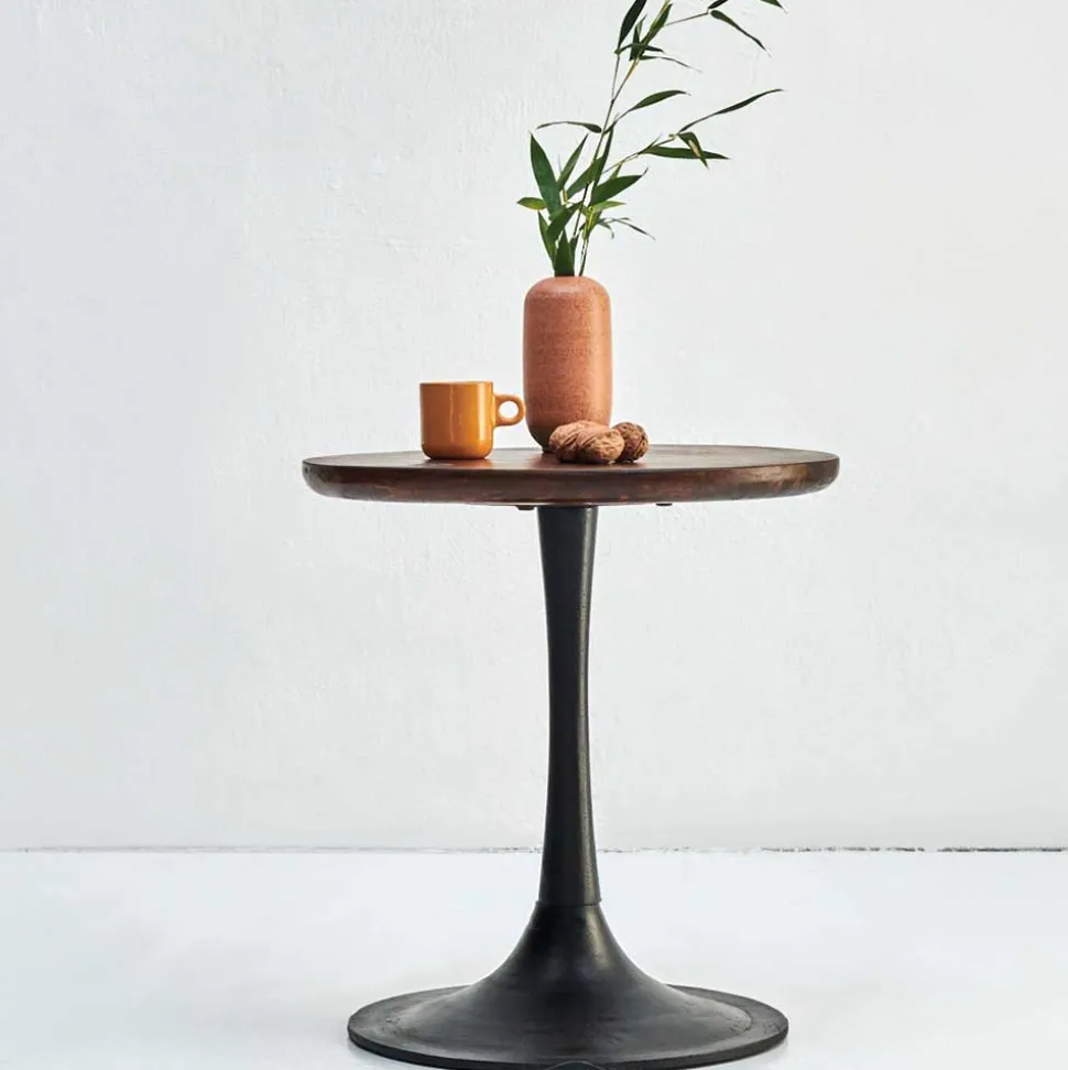 Beistelltisch in Rund mit Trompetenfuß - Offia