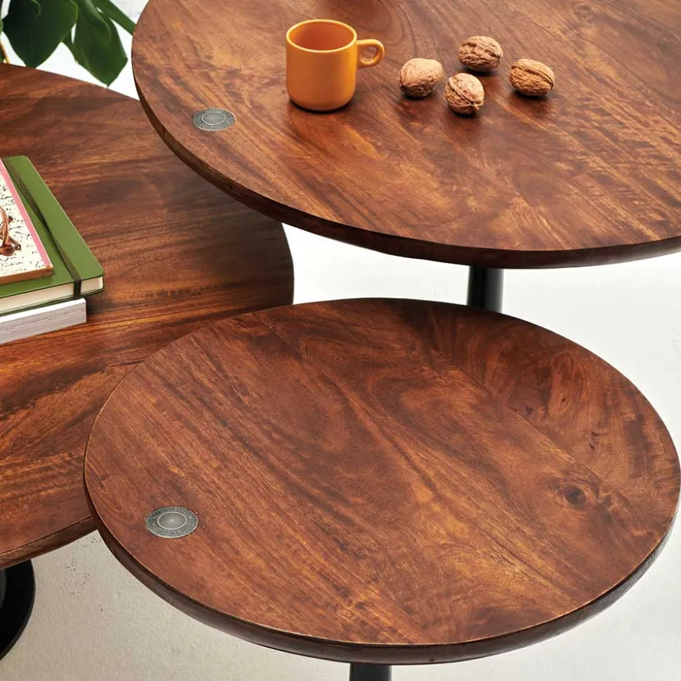 Beistelltisch in Rund mit Trompetenfuß - Offia