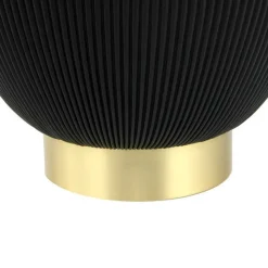 Beistelltisch in Schwarz Kunstleder - Viborg