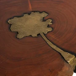 Beistelltisch mit Baumscheibe Platte - Sibyella