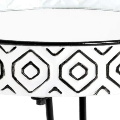 Beistelltisch mit Platte aus Spiegelglas - Elba