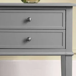 Beistelltisch mit Schubladen in Grau - Lurya