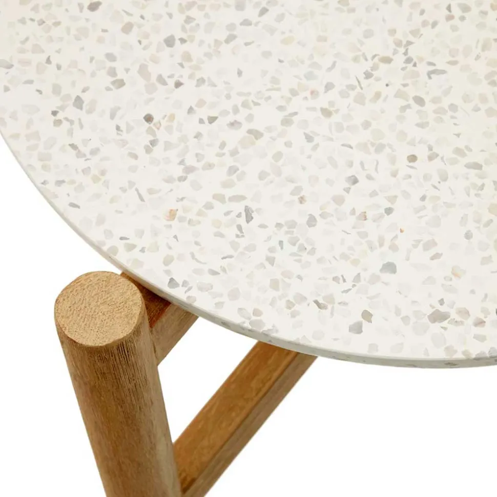 Beistelltisch mit Terrazzo Platte - Finola