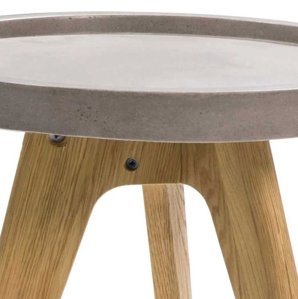 Beistelltisch Nachttisch mit Beton Platte - Baselta