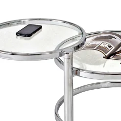 Beistelltisch Rounder in Silber