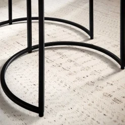 Beistelltisch Trio in Gold - Simorica (dreiteilig)