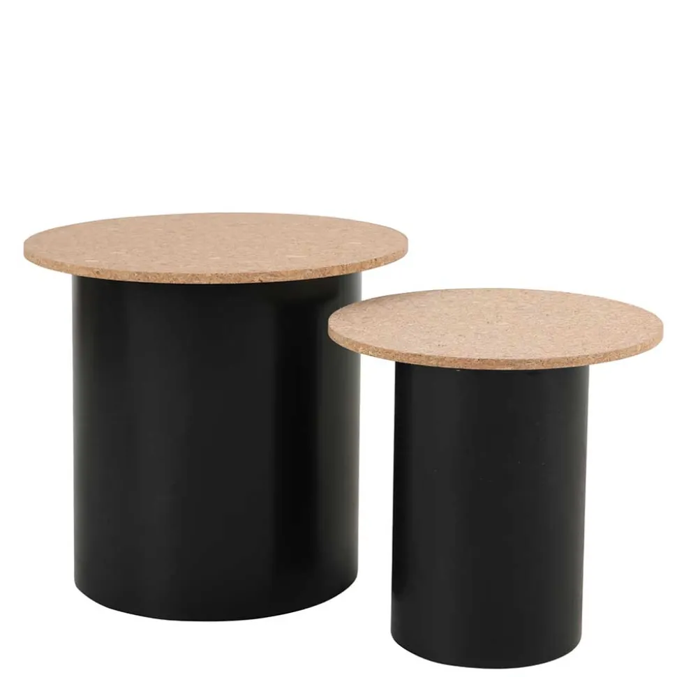 Beistelltische mit Korkplatte - Gaddy (zweiteilig)