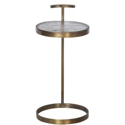 Beistelltische mit Strukturglasplatte - Shearme (zweiteilig)