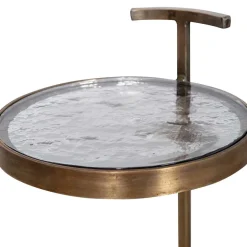 Beistelltische mit Strukturglasplatte - Shearme (zweiteilig)