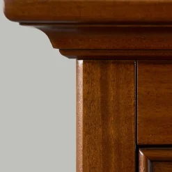 Beleuchtete Vitrine in Walnuss Braun - Istefanio