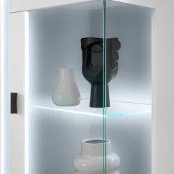 Beleuchteter Vitrinenschrank 125 cm hoch - Tirol