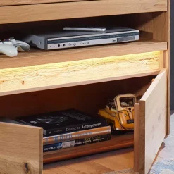 Beleuchtetes TV Element aus massiver Wildeiche - Acmida