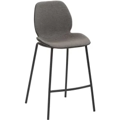 Bequemer Barstuhl in Anthrazit & Schwarz - Ambrogio