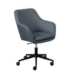 Bequemer Büro Polsterstuhl in Grau Stoff - Jayant