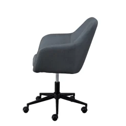 Bequemer Büro Polsterstuhl in Grau Stoff - Jayant