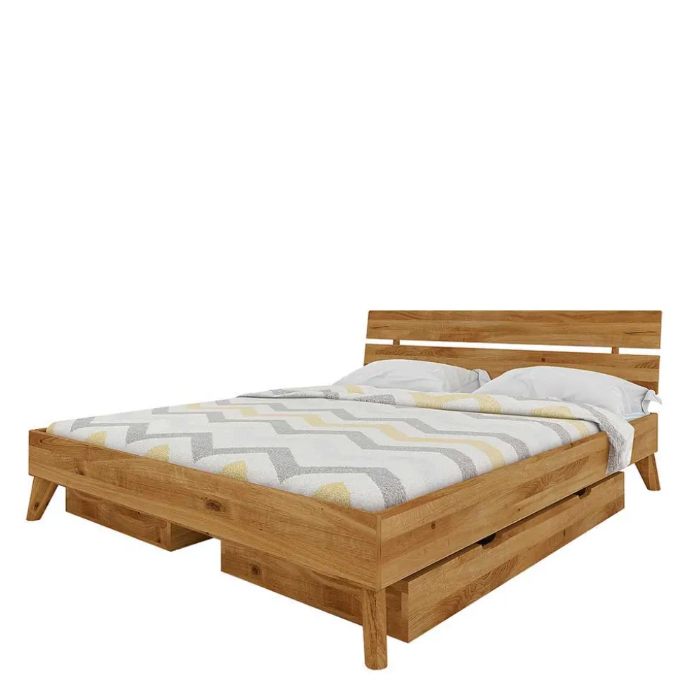 Übergroßes Holzbett mit Bettkästen - Eavy II