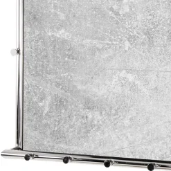 Beton Dekor Wandgarderobe Janana mit Metall verchromt