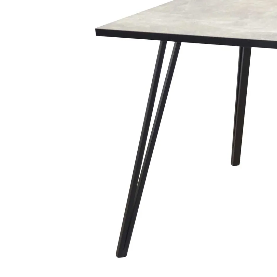 Beton Optik Tisch & Schwingstühle - Grenados (fünfteilig)