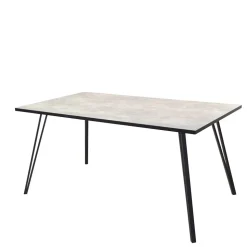 Beton Optik Tisch & Schwingstühle - Grenados (fünfteilig)