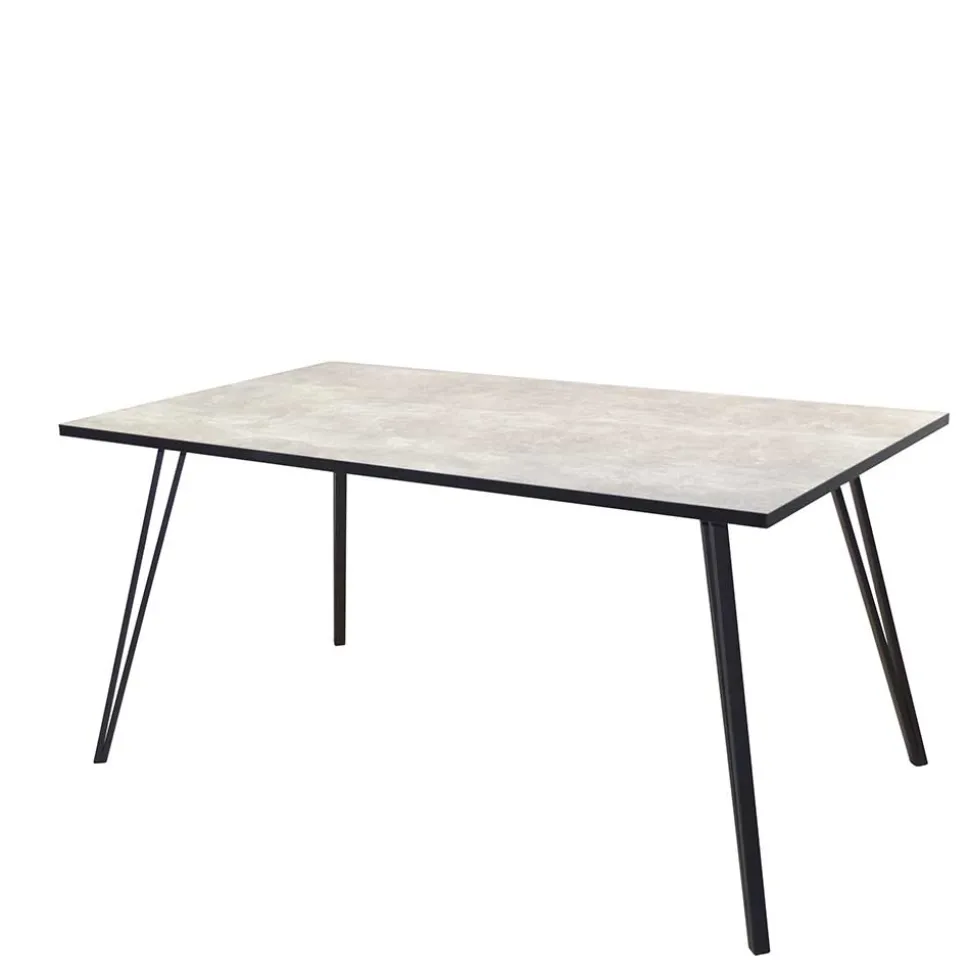 Beton Optik Tisch & Schwingstühle - Grenados (fünfteilig)