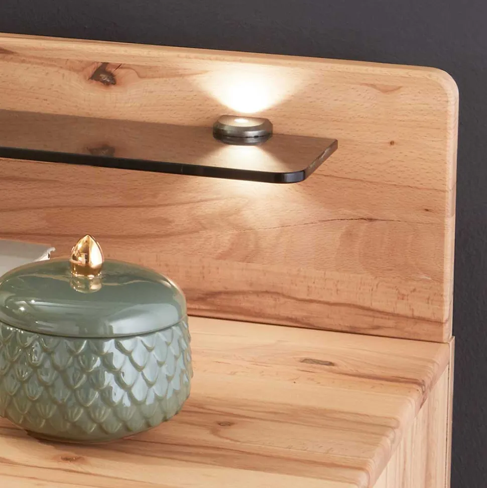 Bett Anlage aus Kernbuche - Krofun (dreiteilig)