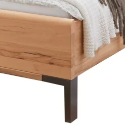 Bett Anlage in Kernbuche & Beige - Krofun I (dreiteilig)