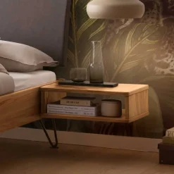 Bett aus Massivholz Wildbuche geölt - Francais