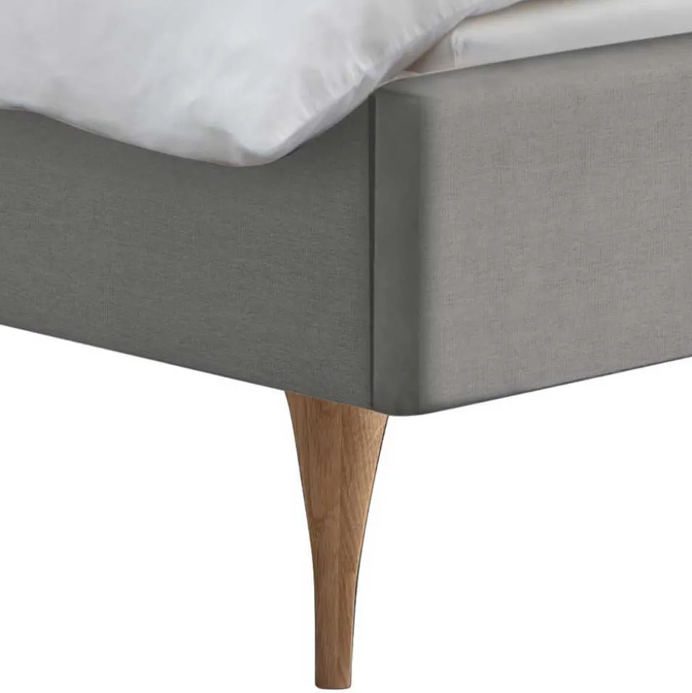 Bett im Skandinavischen Stil in Grau - Zeilo