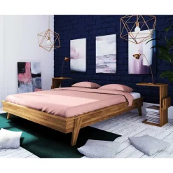 Bett in Übergröße mit Nachttischen - Hardus (dreiteilig)