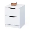 Bett Kommode Danjala in Weiß