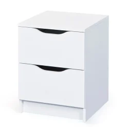 Bett Kommode Danjala in Weiß