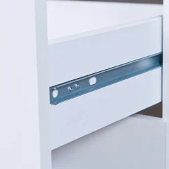 Bett Kommode Danjala in Weiß