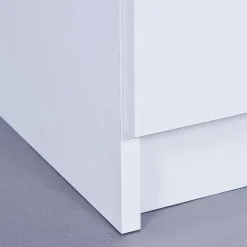 Bett Kommode Danjala in Weiß