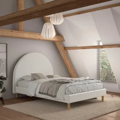 Bett mit hohem halbrundem Kopfteil - Skylab