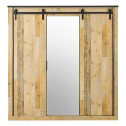 Bett mit Nachtkonsolen & Schrank - Naiavio (vierteilig)