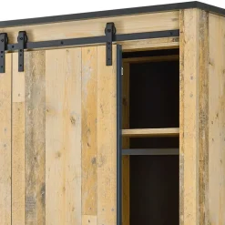 Bett mit Nachtkonsolen & Schrank - Naiavio (vierteilig)