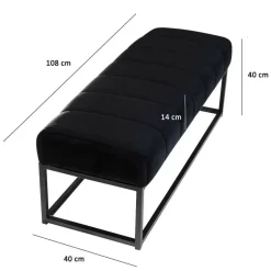 Bettbank in Schwarz - Ennis